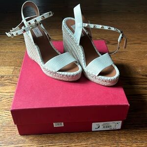 Valentino Leather Wedge